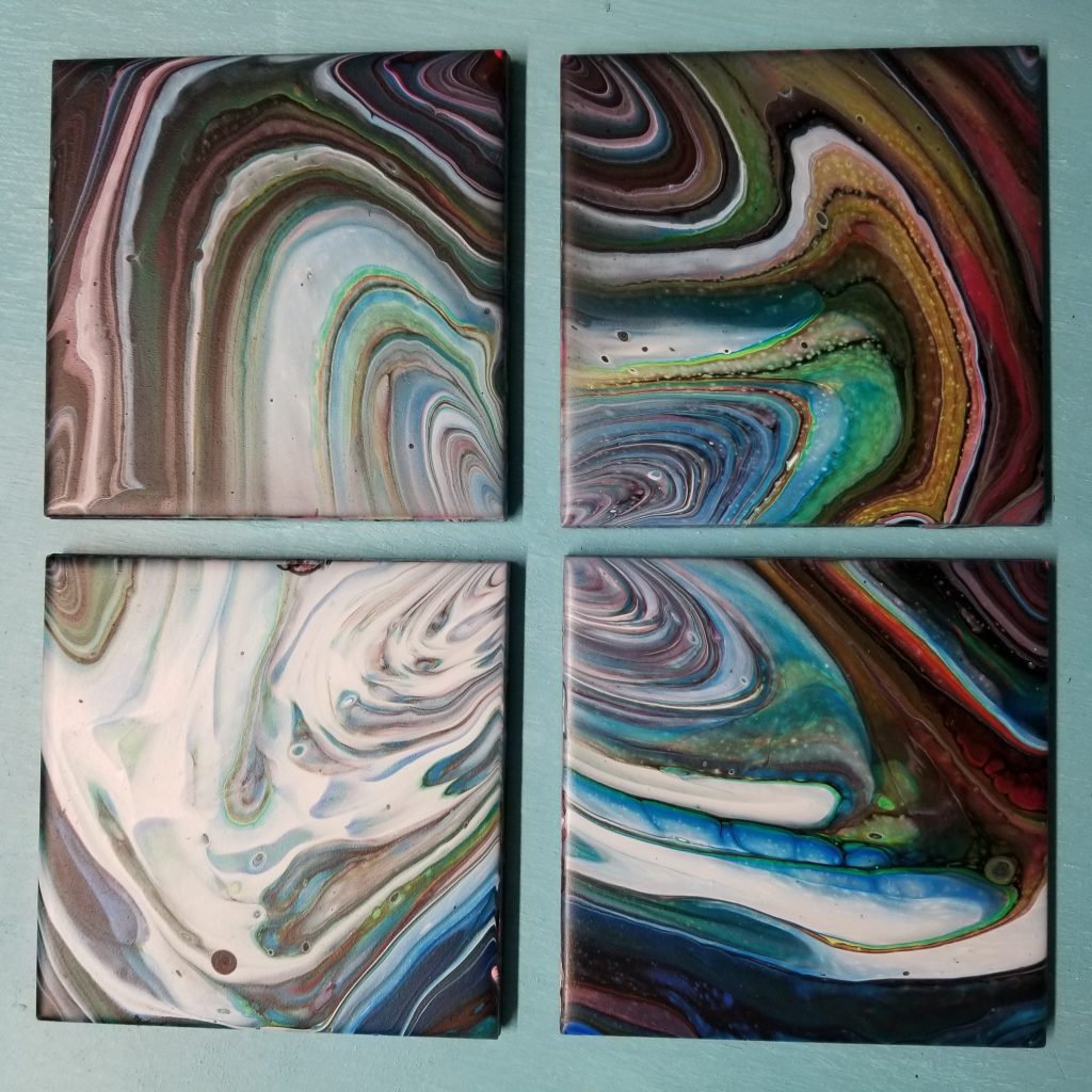 Swirl Texture Tile, Painting Kit, Tile Diy Paint Ready-To-Paint