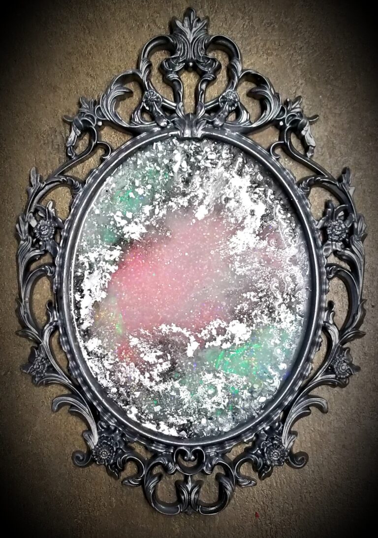 FireOpalMirror-SilverFrame